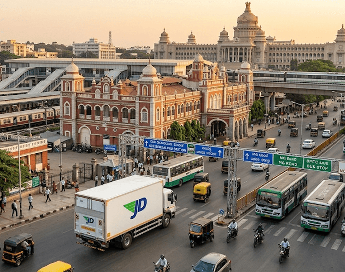 Just Deliveries temperature-controlled logistics truck for cold chain logistics in Bangalore