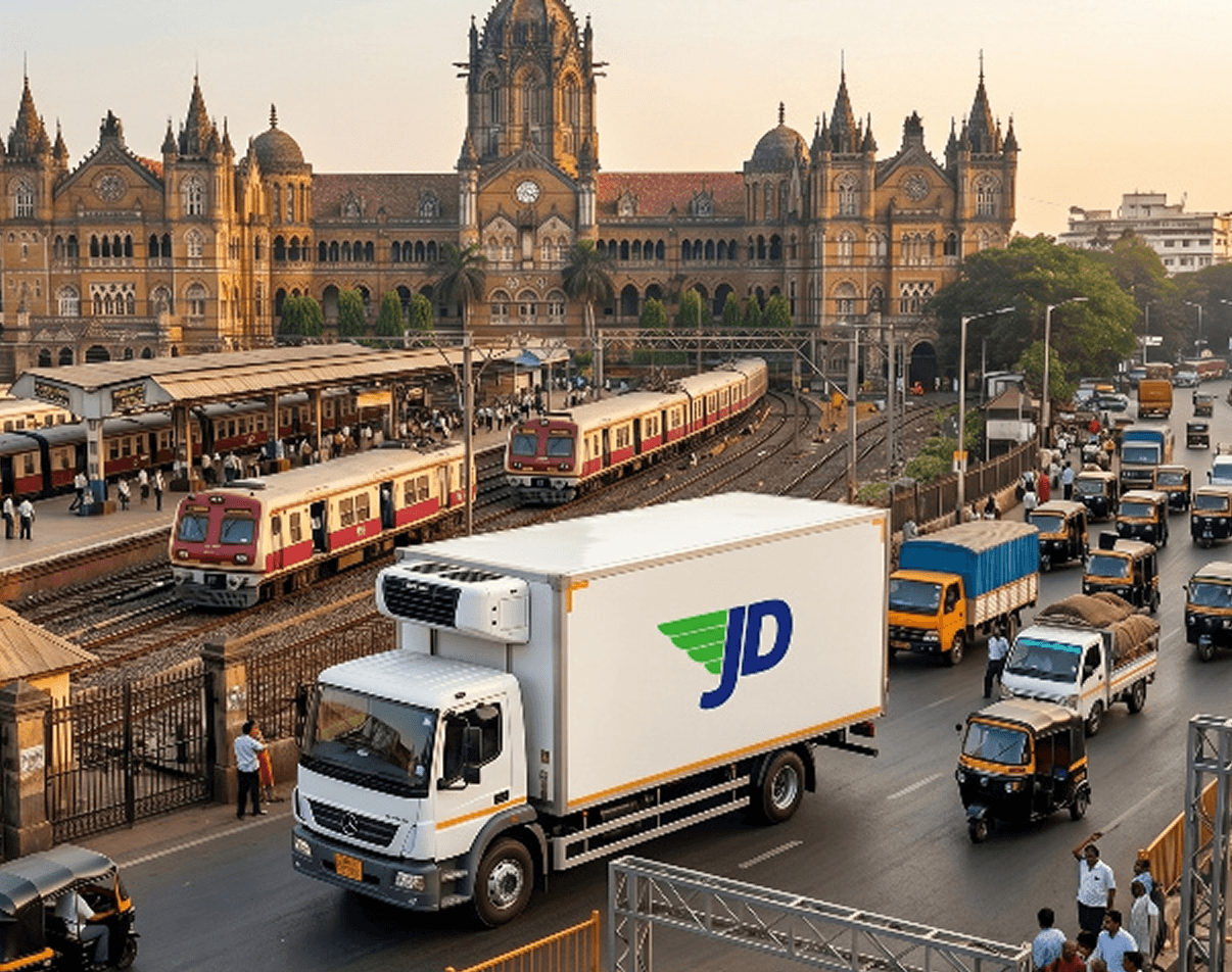 Just Deliveries temperature-controlled logistics truck for cold chain logistics in Mumbai