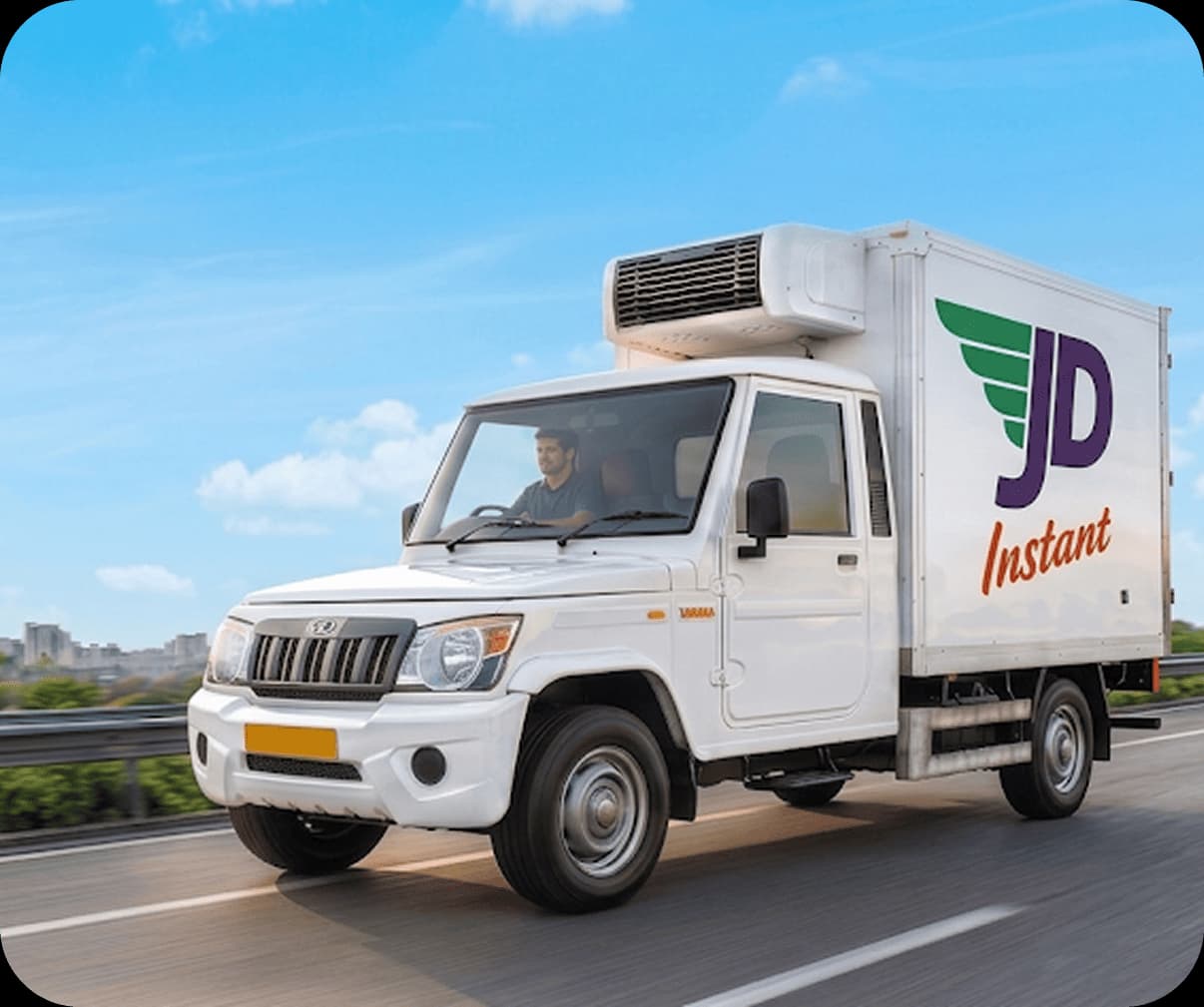 Just Deliveries Instant refrigerated vehicle for chilled and frozen on-demand logistics