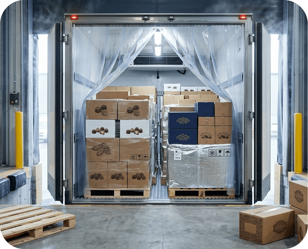 Temperature-controlled logistics for chocolate and confectionery products