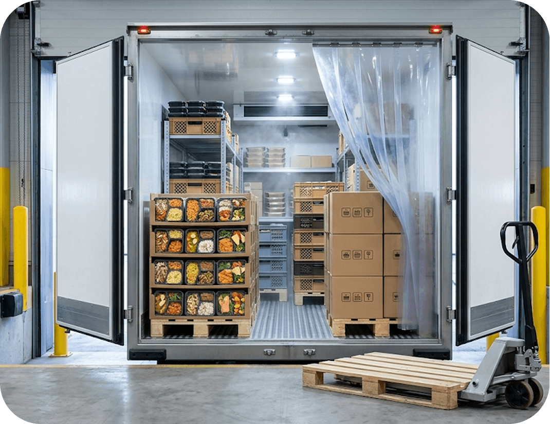Temperature-controlled logistics for ready-to-eat and QSR food delivery