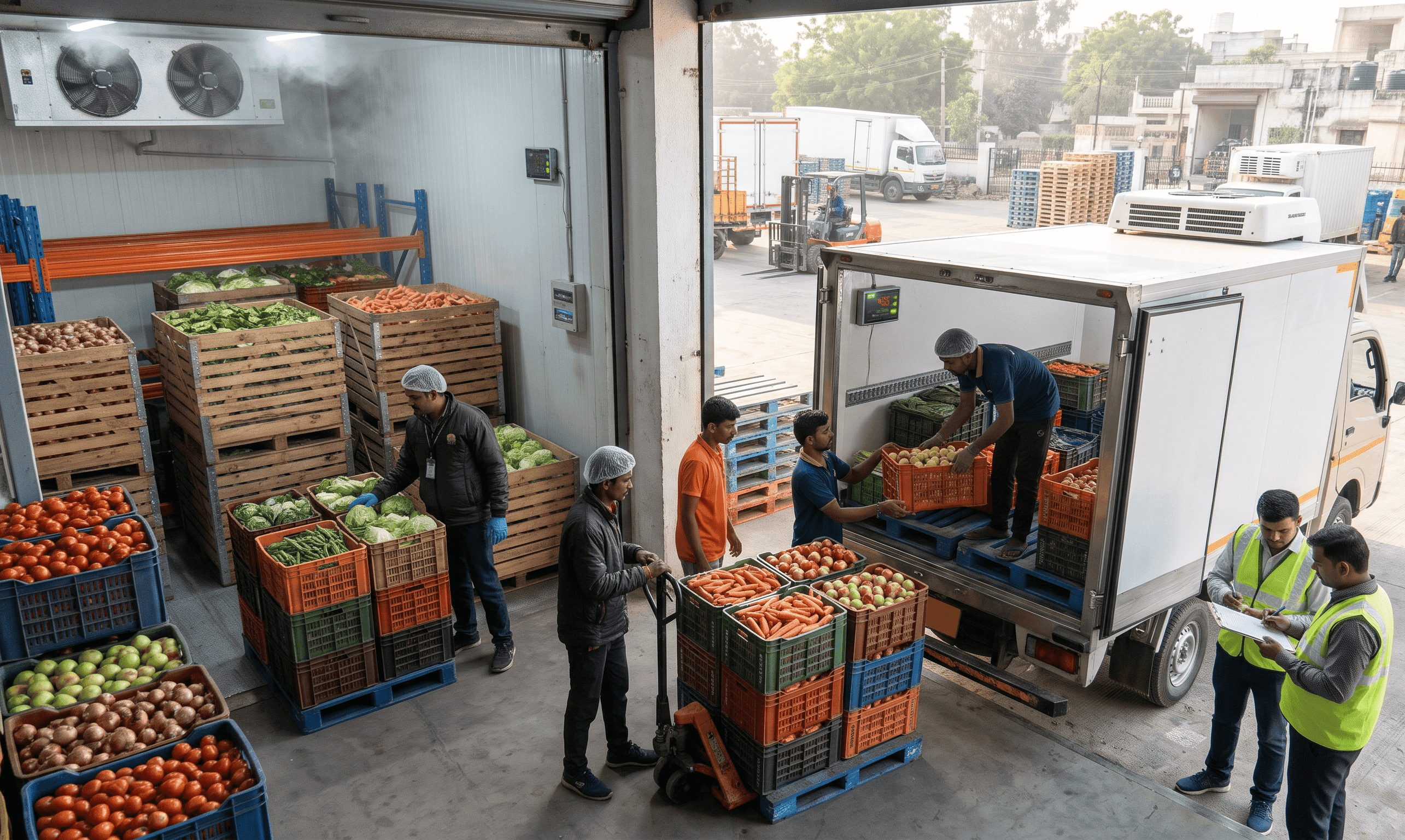 Storage and Transportation of Fruits and Vegetables in India
