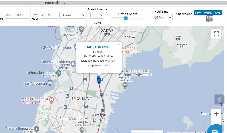 live vehicle route tracking 1