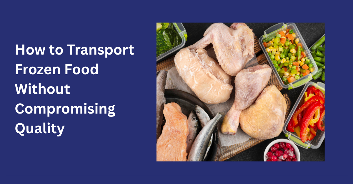 how to transport frozen food